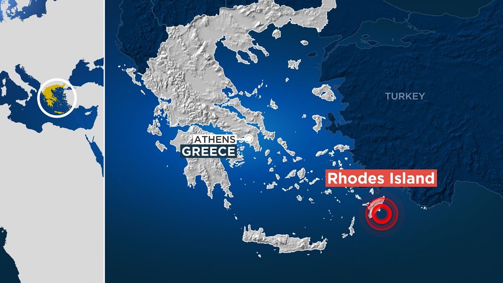 Yunanistan, Rodos tatili 5.9 büyüklüğünde depremle sarsıldı.