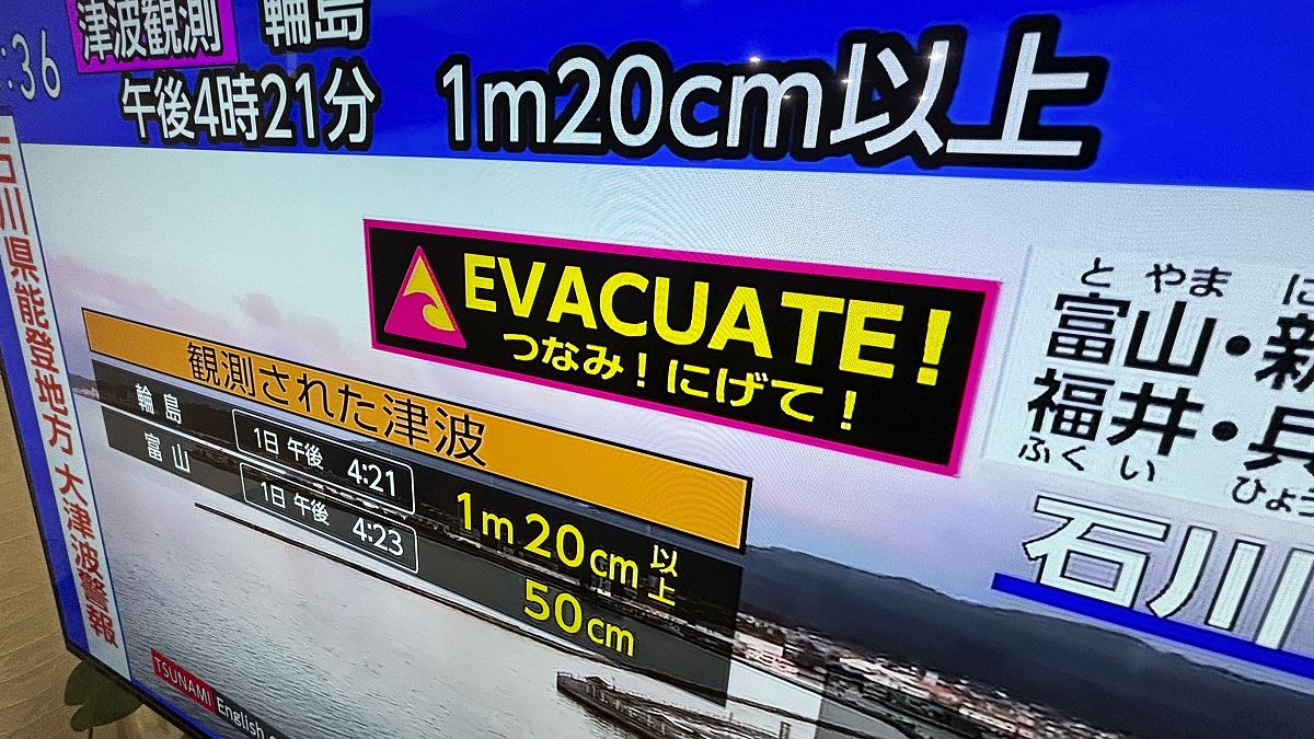 Japonya’da şiddetli depremlerin ardından tsunami uyarısında bulunuldu