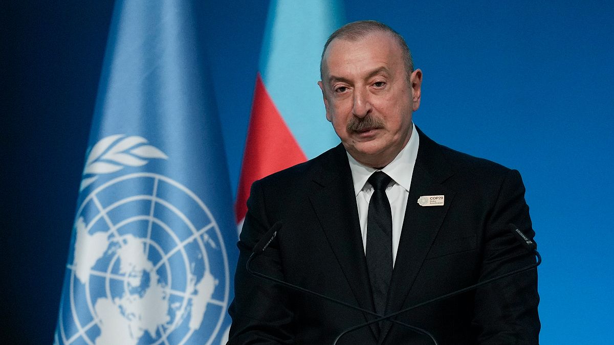 Aliyev, COP29 açılış konuşmasında Batılı ulusların fosil yakıtlara ilişkin tutumunu eleştirdi