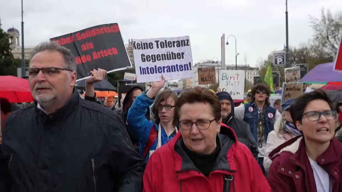 Avusturyalı aşırı sağ Özgürlük Partisi’ni protesto etti