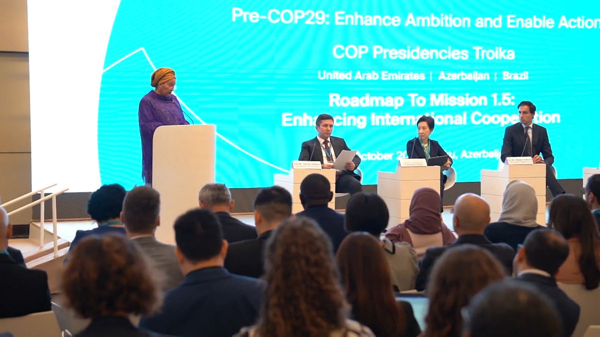 COP29 öncesinde: Küresel liderler iklim değişikliğiyle mücadele etmek ve finans çözümlerini büyütmek için Bakü’de buluşuyor